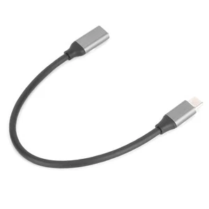 (0.25m)Male To Female Type C Extender Cord USB C Extension Cable Aluminum Al Fit - Picture 1 of 22