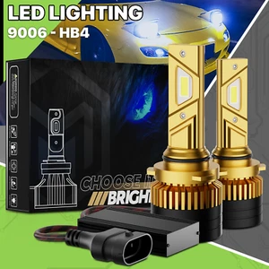 2x HB4 9006 6500K LED Headlight Bulb Hi/Low Beam Fog Lighting DRL w/Cooling Fan - Picture 1 of 12