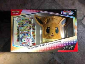 Pokemon TCG S&V Prismatic Evolutions Eevee Accessory Pouch | FREE 🇦🇺 SHIP - Picture 1 of 4