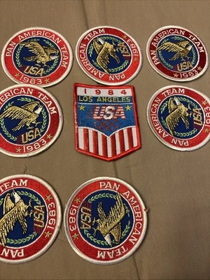 Lote De 8 Parches De Colección 1984 OLYMPICS EE. UU. y 1983 Equipo Panamericano Foto 1 de 4