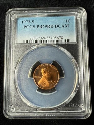 1972 S LINCOLN CENT PROOF 1C PR69 DCAM PF69 UCAM PCGS SKU 3656 - Image 1 of 2