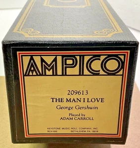 AMPICO PIANOROLLE GERSHWIN DER MANN, DEN ICH LIEBE NACHSCHNITT NR/MT P/B ADAM CARROLL 209613 - Bild 1 von 6