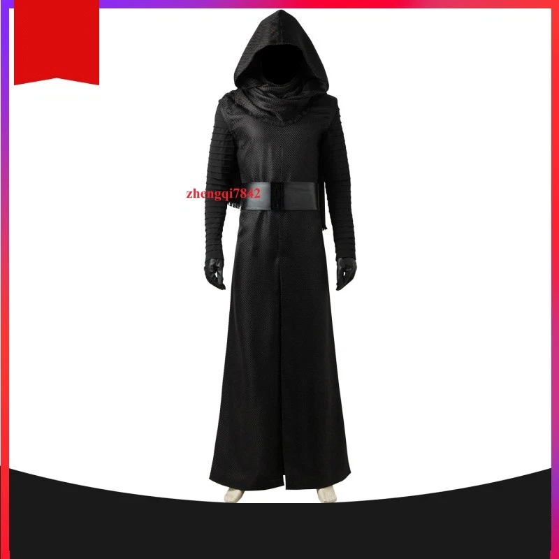 Star Wars Los Últimos Jedi Kylo Ren Cosplay Conjunto Completo Disfraz Capa Negra Halloween Foto 1 de 4