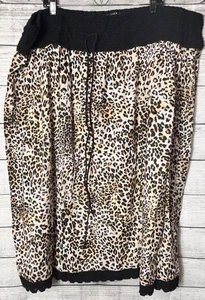 Falda de leopardo con estampado animal Donna Moore, talla grande 3XL - Imagen 1 de 3