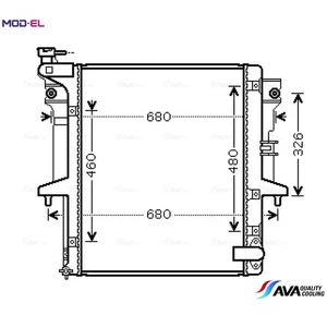 RADIATOR ENGINE COOLING MT2203 FOR MITSUBISHI TRITON/Platform/Chassis/L200 2.5L - Picture 1 of 9