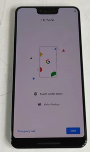 Google Pixel 3 XL G013C 64 GB Android 9 Clearly Blanc Inconnu Transporteur Phone - Photo 1 sur 8