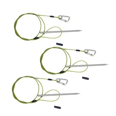 Cable de acero inoxidable multiusos portátil con clip para Stringer para peces Foto 1 de 2