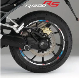 Wheel decals stickers rim stripes for BMW R1200RS motorrad graphics white M - Picture 1 of 3