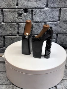 Bratzaversary Heels Shoes Custom Resin Black - Picture 1 of 15