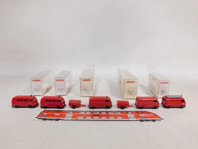 5X Wiking H0 1:87 VW T1 Pompiere 0861 41 861 10 28 861 13 29 TOP+Box #DW834-0,5 - Immagine 1 di 4
