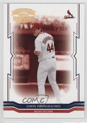 2005 Donruss Throwback Threads Gold Century Proof /100 Jason Isringhausen #187 - Image 1 of 2