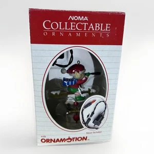 Vintage NOMA Ornamotion Weihnachtsschmuck Elfe auf Wetterfahne getestet funktioniert - Bild 1 von 8