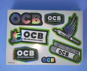 Nuovo OCB Rolling Papers & Coni Decalcomanie Adesivo Foglio di 7 Skateboard BMX Decalcomanie - Foto 1 di 3