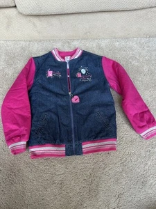 Vintage Disney Store Size Large 10/12 Belle Cinderella + Denim Jean Jacket - Picture 1 of 18