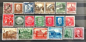 German Third Reich Stamps Lot of 20 old used nice stamps /374 - Picture 1 of 1