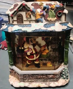 Santas Workshop Musical Snow Globe - Picture 1 of 6