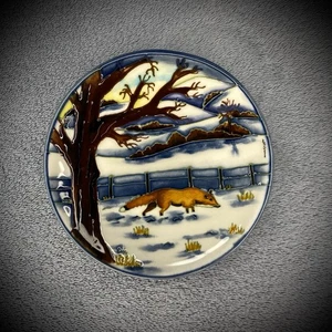 Moorcroft - Untersetzer - Fox - Woodside Farm - Who Goes There - Anji Davenport - 4" - Bild 1 von 24