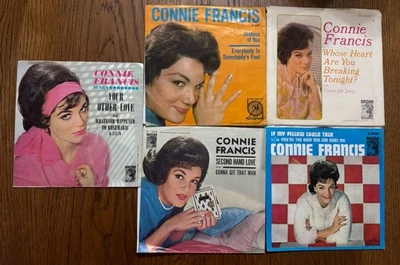 CONNIE FRANCIS   LOT OF 5 45'S WITH PICTURE SLEEVES Great Condition DJ Promo - Image 1 of 4