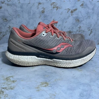 Zapatillas deportivas Saucony Triumph 18 para mujer talla 10,5 gris naranja Foto 1 de 4