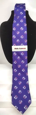 Nick Cannon Extra Largo Nuevo con Etiquetas Corbata Ejecutiva Corporativa 62 x 3 Diseñador Foto 1 de 4