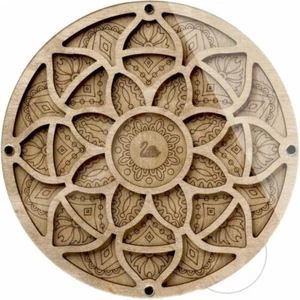 Organizzatore di perline in compensato più celle organizer di stoccaggio per aghi - Foto 1 di 2