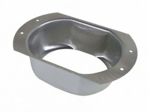 Pack of 4 Outlets Oval 4" Aluminum Gutter / Downspout Outlets - Picture 1 of 1