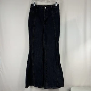 We The Free People Women's Size 30 Black Coal Gray Florence Flare Denim Jeans - Picture 1 of 19