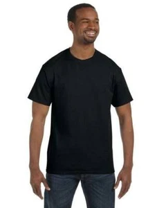 Gildan Havy Cotton T- Shirt- Black. Size:XL (4-Pack) - Picture 1 of 2