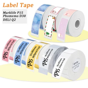 Etiketten Aufkleber Rolle für Pristar P15 / Phomemo D30 / Marklife P12 / DELI Q2