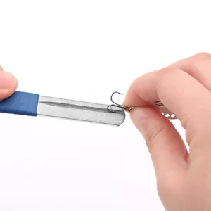 Diamond Fishhook Fishing Hook Hone Sharpening Fishing Tackle Hook Sharpener Tool - Picture 1 of 8