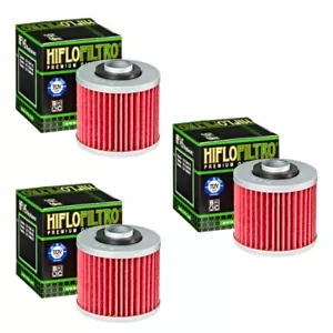 Hiflofiltro Oil Filter 3 Pack HF145 Yamaha XT250 XV250 XV500 XV535 XV700 XVS1100 - Picture 1 of 4