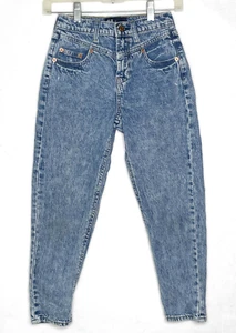 Jeans Gap Denim Mamá Talla 10 Jóvenes Niñas Niños Cintura Elástica Azul - Imagen 1 de 9
