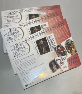 3 neue versiegelte CREATIVE MEMORIES weiße Sammelalbum Seiten 5 x 7 Zoll 10 Blatt/Packung - Bild 1 von 3