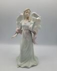 Crown Court Porcelain Angel With Dove Glossy 9.5" Christmas Holiday Decor New