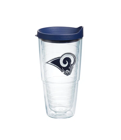 Tervis Unisex LA Rams 24oz Patch Drinking Container Tumbler, Blue, 24 oz Cover