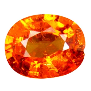 1,07 ct Bezaubernder Ovalschliff (7 x 5 mm) Namibia Fanta Orange Spessartin Edelstein - Bild 1 von 1