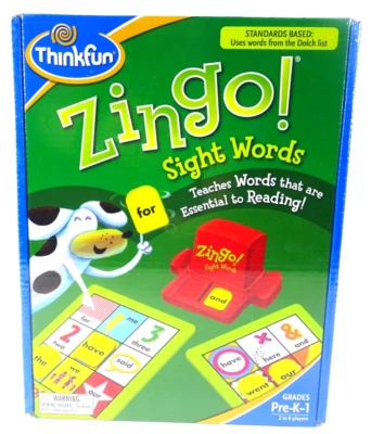 ZINGO! Sight Words Game Teaches Words Essential to Reading 2012 FACTORY SEALED - Image 1 of 2