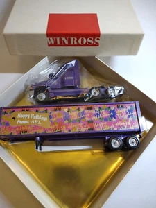 Remolque tractor diecast Winross Big Rig Truck 1998 Happy Holidays ARL Transport - Imagen 1 de 7