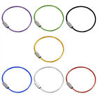 Wire  Rings Keychain Screw Lock Rope Cable  Hiking Bendable  Y2C3