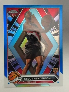 Topps Chrome 2023/24 Blue Refractor 62/75 Scoot Henderson RC #60 - Bild 1 von 2
