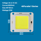 Input 3V 3.7V 6V 4W - 40W Warm White 4000K LED COB Light + Square Substrate