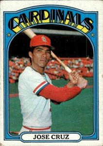 JOSE CRUZ 1972 Topps #107 BUY ANY 2 ITEMS FOR 50% OFF   B213R2S2P75