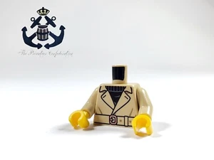 LEGO Minifigure Torso Tan Jacket Trench Coat 973pb5303c01 For City / Detective - Picture 1 of 2