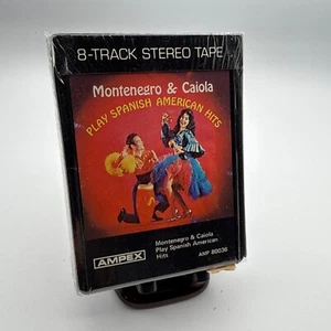 Factory Sealed Montenegro & Caiola Play Spanish American Hits Ampex 8 Track NOS - Picture 1 of 4