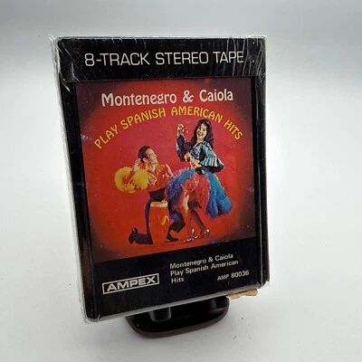 Factory Sealed Montenegro & Caiola Play Spanish American Hits Ampex 8 Track NOS - Image 1 of 4