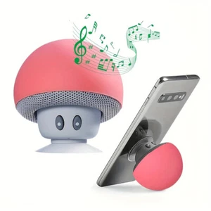 Wireless Speaker," Mushroom"  Suction Cup Mount - Wireless Stereo Sound, USB - Picture 1 of 13