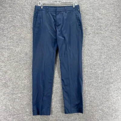 Bonobos Dress Pants Men 30/30 Blue Mid Rise Pleated Skinny Cotton Monday Regular - Image 1 of 4