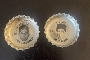 Jim Lonborg  Dick Ellsworth Boston Red Sox Coca Cola Bottle Cap R14 R16 - Picture 1 of 4
