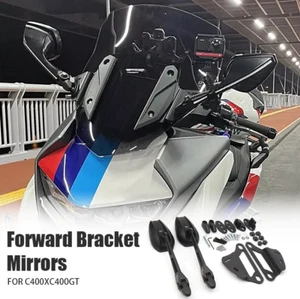 Motorcycle Mirrors Forward Moving Bracket Kit Rearview Mirror For BMW C400X / GT - Picture 1 of 12