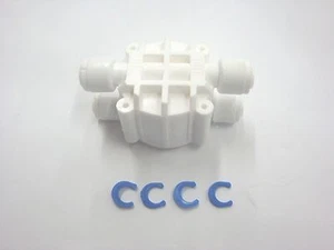 Valvola Spegnimento Auto Universale 1/4" per Sistemi RO ad Osmosi Inversa con QC - Foto 1 di 1